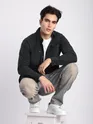 Dark Grey Corduroy Dual Pocket Shirt
