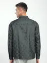 Dark Grey Jacquard Cuban Shirt