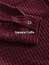 Dark Maroon Bubble Textured Shacket