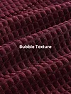 Dark Maroon Bubble Textured Shacket