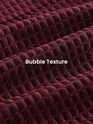 Dark Maroon Bubble Textured Shacket