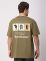 Shop Oversized T-Shirts with Stamps Print for Men, 