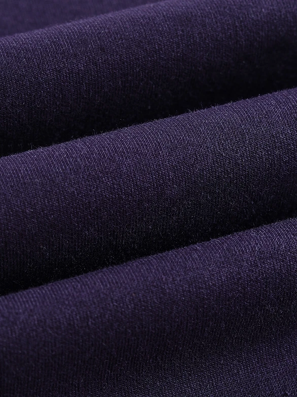 Dark Violet Blooming Puff Printed Oversized T-Shirt