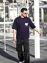 Dark Violet Blooming Puff Printed Oversized T-Shirt