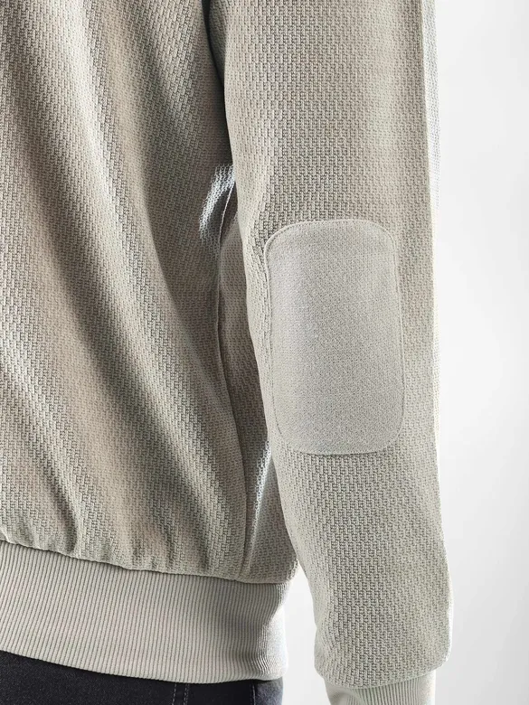 Desert Beige Elbow Patch Sweatshirt