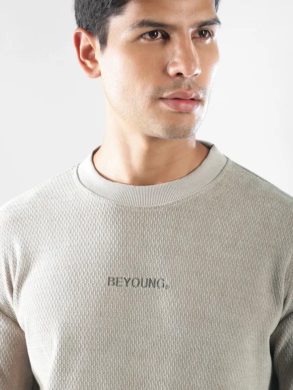 Desert Beige Elbow Patch Sweatshirt