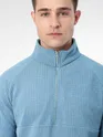 Dove Blue Zipper Sweatshirt