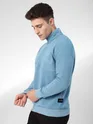Dove Blue Zipper Sweatshirt