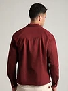 French Wine Solid Multipocket Shacket