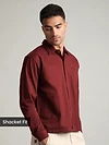 French Wine Solid Multipocket Shacket