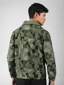 Green Box Textured Jacket