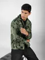 Green Box Textured Jacket