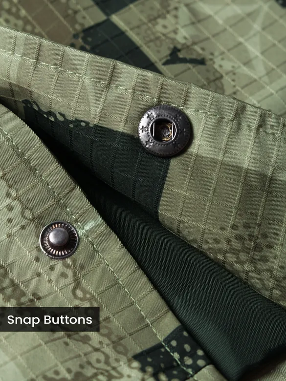 Green Box Textured Jacket