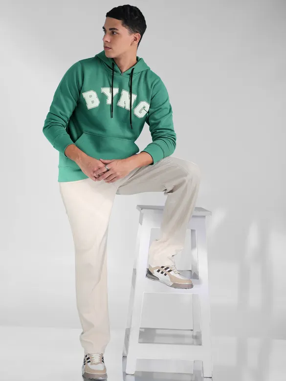 Green BYNG Printed Hoodie