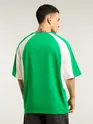 Green Raglan Sleeves Oversized T-Shirt