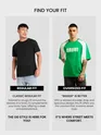 Green Raglan Sleeves Oversized T-Shirt