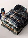 Green Recycled Plaid Flannel Shirt