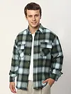 Green Recycled Plaid Flannel Shirt