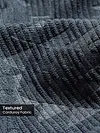 Grey Abstract Structured Corduroy Shirt