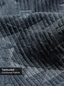 Grey Abstract Structured Corduroy Shirt