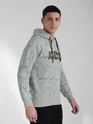 Grey Comic Printed Hoodie
