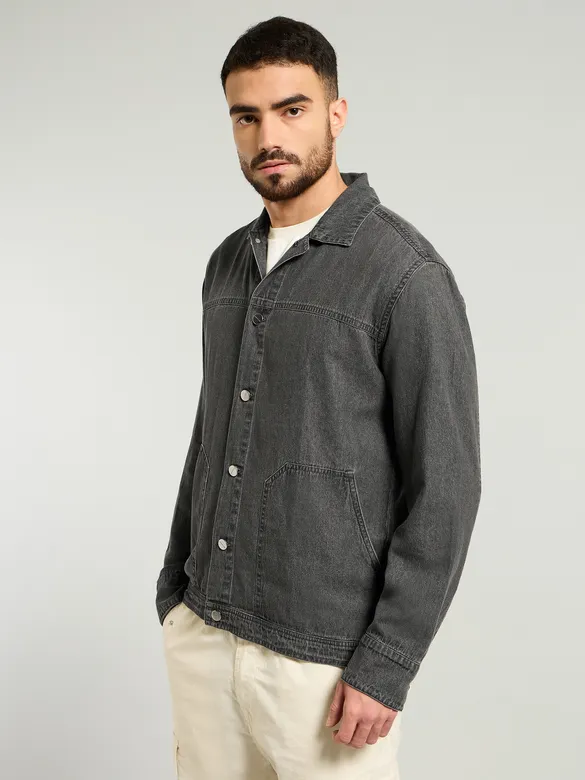 Grey Denim Jacket Shacket