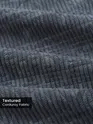 Grey Geometric Textured Corduroy Shirt