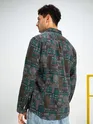 Grey Printed Shirt for Men