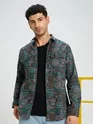 Grey Printed Shirt for Men