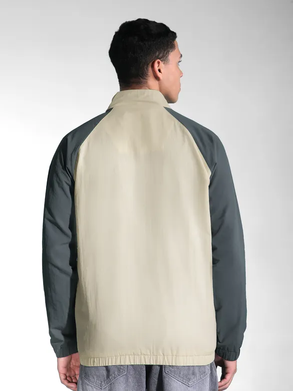 Grey Raglan Sleeve Jacket