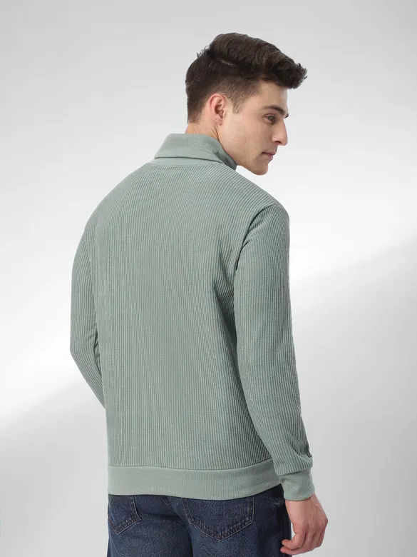Grey Turtle Neck Sweatshirt