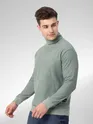 Grey Turtle Neck Sweatshirt