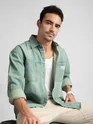 Ice Blue Vintage Wash Denim Shirt