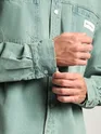 Ice Blue Vintage Wash Denim Shirt