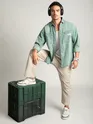 Ice Blue Vintage Wash Denim Shirt