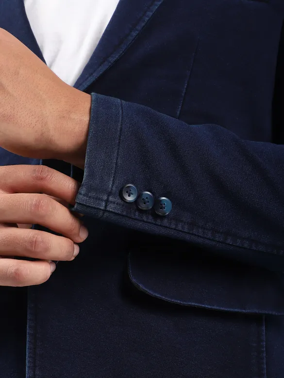 Indigo Single Breasted Blazer