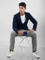 Indigo Single Breasted Blazer