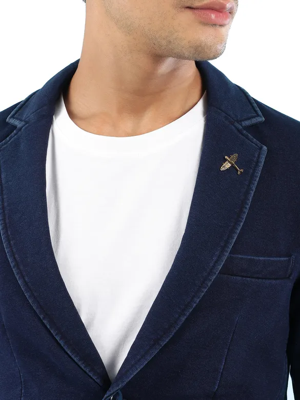 Indigo Single Breasted Blazer