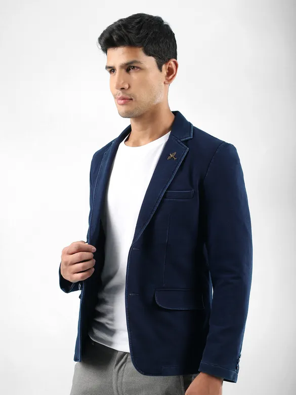 Indigo Single Breasted Blazer