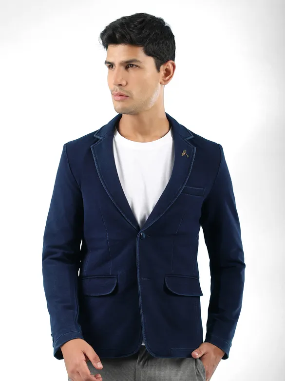 Indigo Single Breasted Blazer