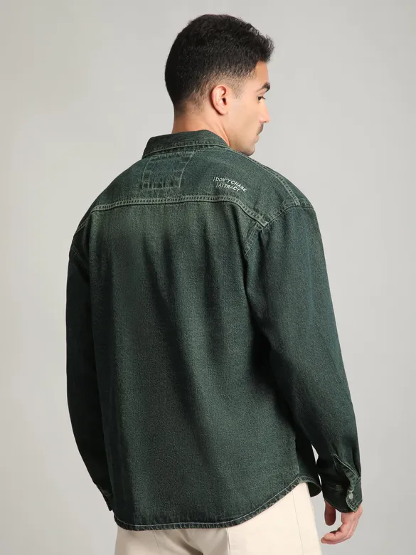 Indigo Vintage Wash Denim Shirt