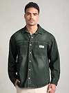 Indigo Vintage Wash Denim Shirt