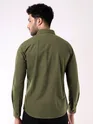 Jade Green Solid Urban Shirt for Men