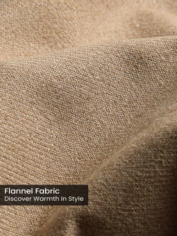 Khaki Recycled Flannel Shirt