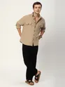 Khaki Recycled Flannel Shirt