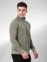 Khaki Zipper Sweatshirt