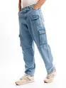 oversized cargo jeans pants, 