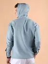 Light Blue Hooded Shirt