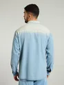 Light Blue Ombre Denim Shirt For Men