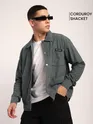Light Grey Corduroy Shacket